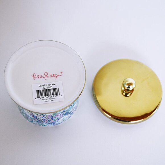 Lilly Pulitzer Soleil It On Me Ring Holder With Lid - Picture 6 of 9